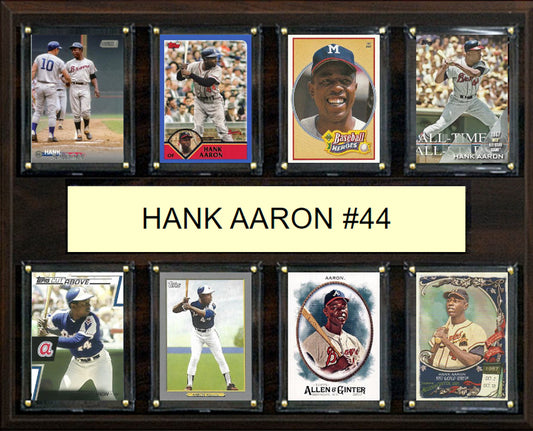 Hank Aaron #44 Plaque 8 Cards Topps Bowman 2023 2024 2022 Atlanta Milwaukee Braves