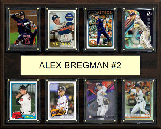 Alex Bregman 2 8 Card Plaque Topps Bowman 2023 2024 Houston Astros