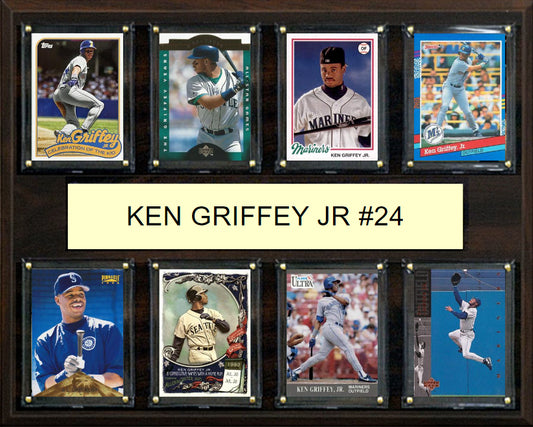 Ken Griffey Jr 24 8 Card Plaque Topps Bowman 2023 2024 Seattle Mariners