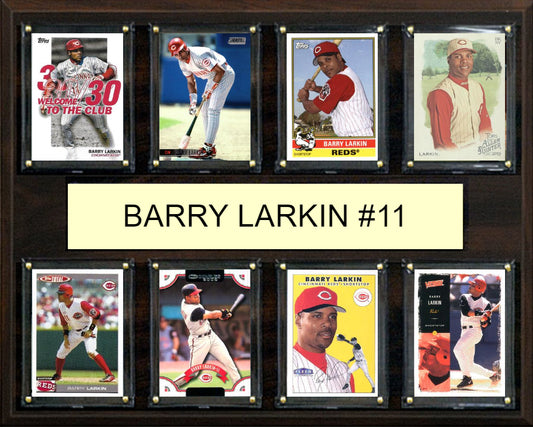 Barry Larkin 8 Card Plaque Topps Bowman 2023 2024 Cincinnati Reds