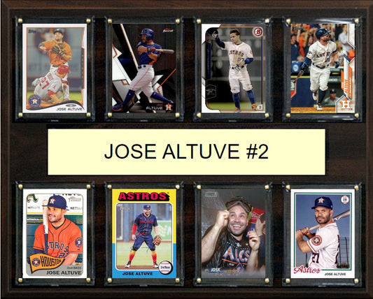 Jose Altuve #2 Plaque 8 Cards Topps Bowman 2023 2024 2022 Houston Astros