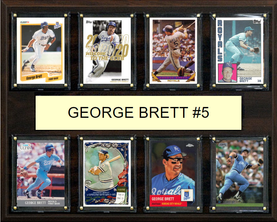 George Brett #5 Plaque 8 Cards Topps Bowman 2023 2024 2022 Kansas City Royals