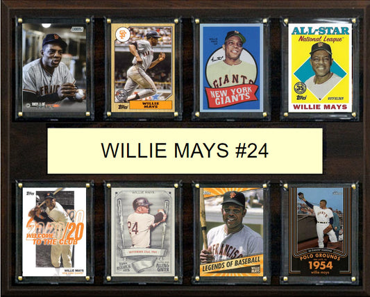 Willie Mays #24 Plaque 8 Cards Topps Bowman 2023 2024 2022 San Francisco Giants