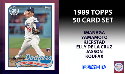 2024 Topps Series 2 1989 Set of 50 Yamamoto Elly De La Cruz Jasson Dominguez Imanaga