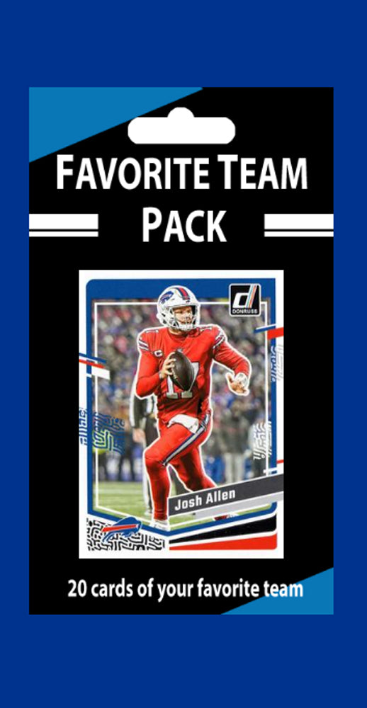 20 Card Team Pack Buffalo Bills 2024 2023 Score Donruss Josh Allen