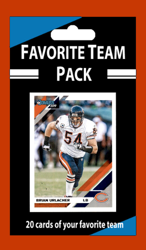 20 Card Team Pack Chicago Bears Brian Urlacher 2024 2023 Score Donruss