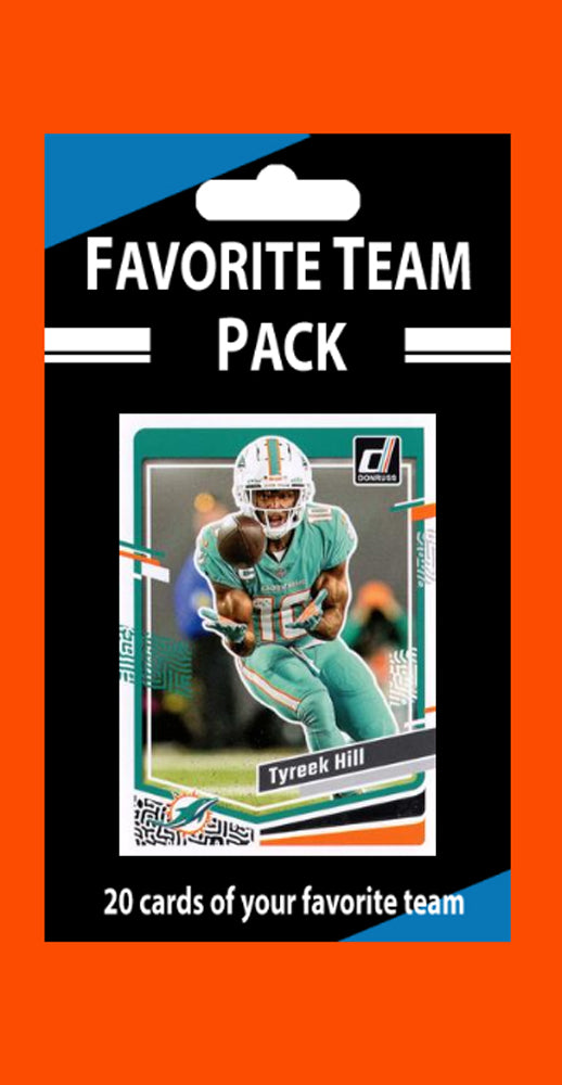 20 Card Team Pack Miami Dolphins 2024 2023 Score Donruss Tyreek Hill Dan Marino