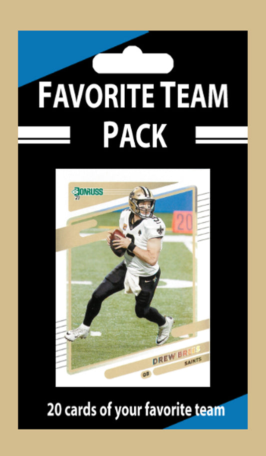 20 Card Team Pack New Orleans Saints Drew Brees 2024 2023 Score Donruss