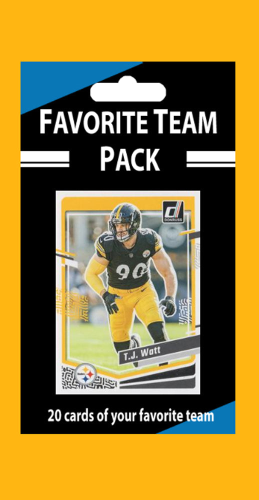 20 Card Team Pack Pittsburgh Steelers 2024 2023 Score Donruss TJ Watt