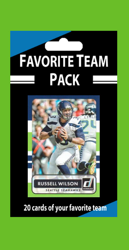 20 Card Team Pack Seattle Seahawks 2024 2023 Score Donruss Russell Wilson