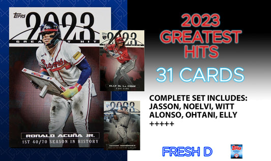 2024 Topps Series 1 2023 Greatest Hits Complete Insert Set ELDC Jasson