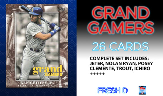 2024 Topps Series 1 Grand Gamers Complete Insert Set Clemente Bench Nolan Ryan