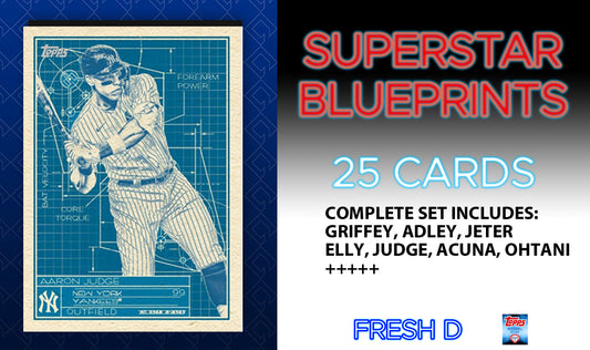 2024 Topps Series 1 Superstar BluePrint Complete Insert Set ELDC Judge Ohtani