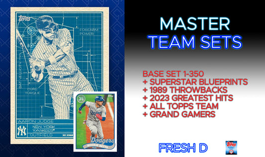 2024 Topps Series 1 Master Team Set San Diego Padres Tatis