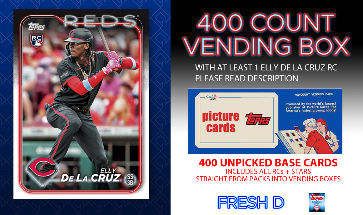 2024 Topps Series 1 Vending Box 400 Unpicked Base Cards w/at least 1 Elly #141