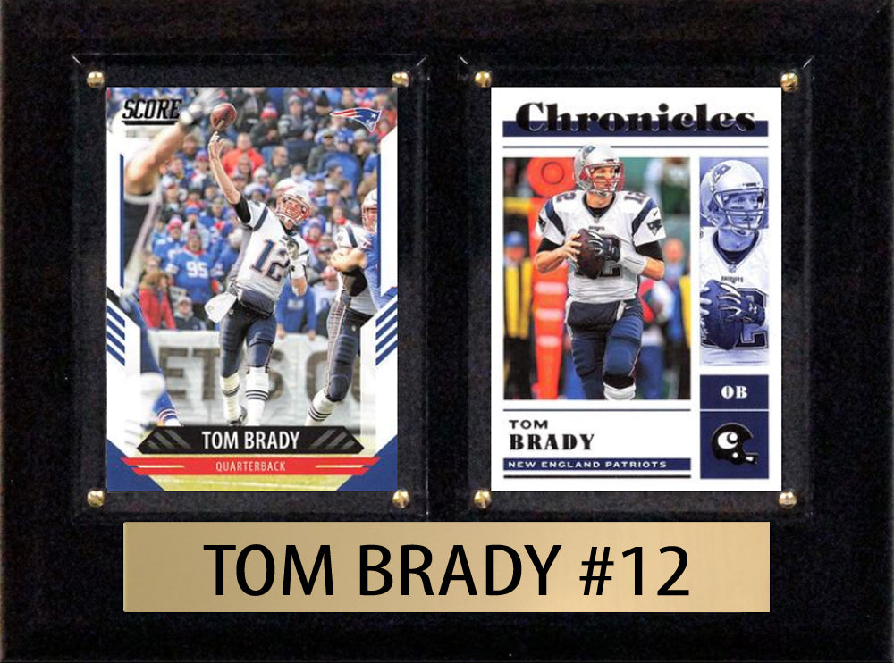 Tom Brady 2024 2023 Donruss Score Panini Card Plaque 6x8 New England Patriots