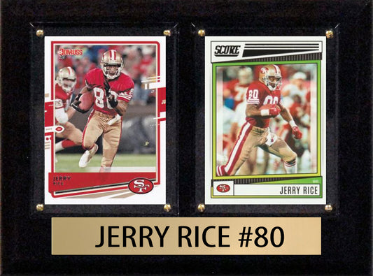 Jerry Rice  2024 2023 Donruss Score Panini Card Plaque 6x8 San Francisco 49ers