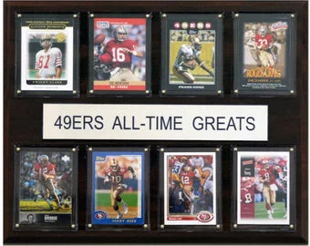 49ers Man Cave Legends 8 Cards Joe Montana Jerry Rice