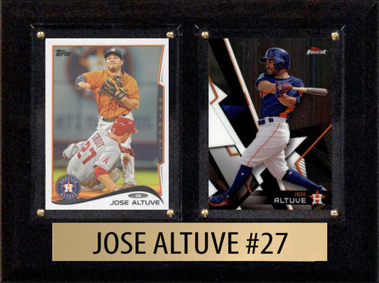 Jose Altuve Houston Astros 2024 Topps Bowman 2 Card Plaque 6x8