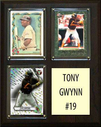 Tony Gwynn 3 Card Plaque Topps Bowman 2023 2024 San Diego Padres