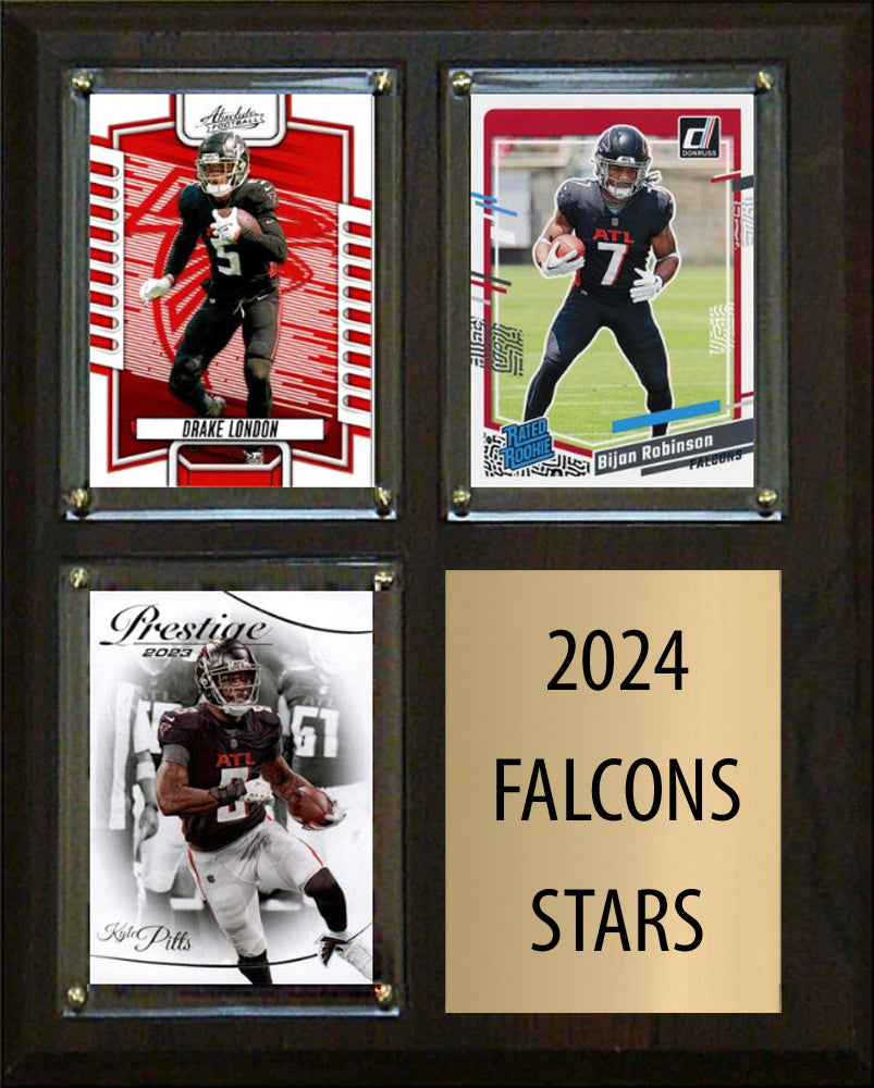 2024 Stars Buffalo Bills James Cook, Josh Allen, Dalton Kincaid 2023 Donruss 3 Card Plaque 8" x 10"