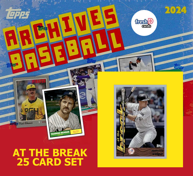 2024 Topps Archives At The Break Complete Set 25 Cards Soto Imanaga Harper