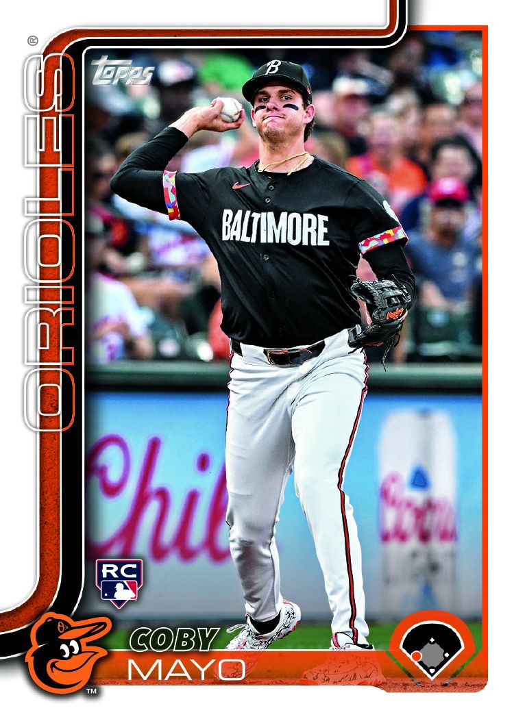 2025 Topps Series 1 Team Set (13) Baltimore Orioles Holliday Gunnar Henderson Coby Mayo RC