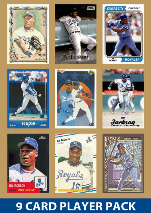 Bo Jackson Kansas City Royals 9 Card Legend Pack Topps Bowman 2023 2024