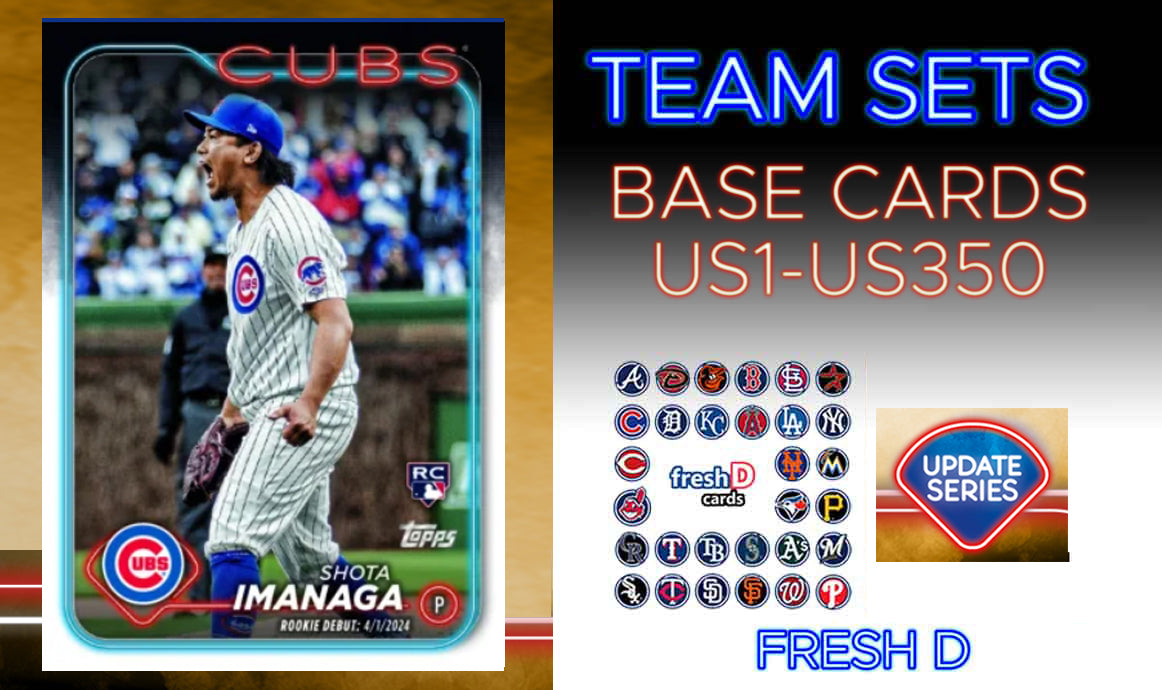 2024 Topps Update Team Set Chicago Cubs Imanaga Rookie Debut