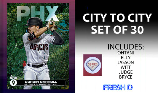 2024 Topps Series 2 City To City Set of 30 Dominguez Elly De La Cruz Adley Ohtani Judge