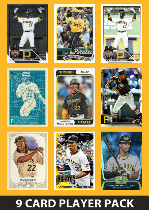 Andrew McCutchen Pittsburgh Pirates 9 Card Legend Pack Topps Bowman 2023 2024