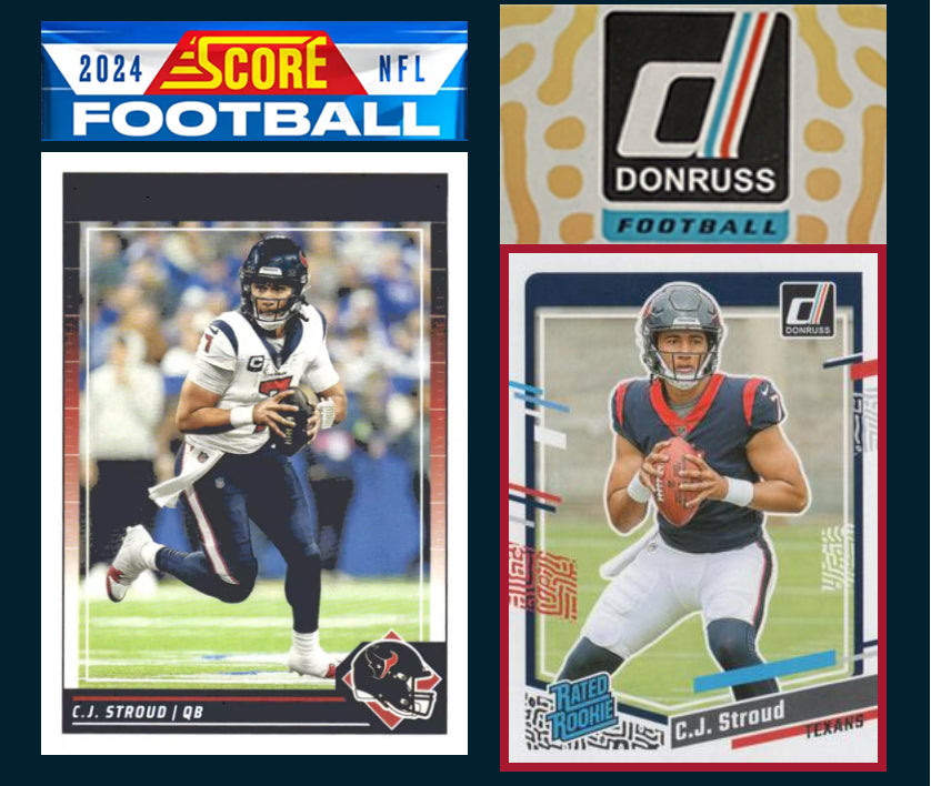 2024 SCORE NFL Houston Texans Team Set 109 CJ Stroud + 2023 Donruss