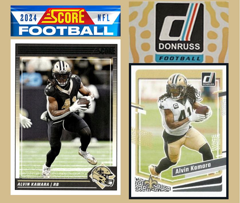 2024 SCORE NFL New Orleans Saints Team Set Drew Brees + 2023 Donruss