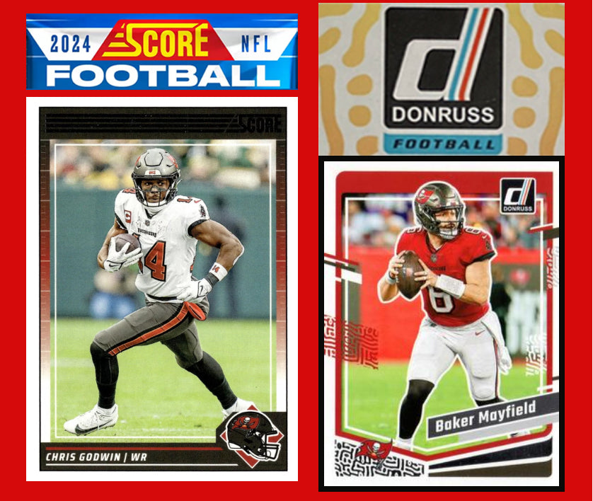 2024 SCORE NFL Tampa Bay Buccaneers Team Set  Chris Godwin + 2023 Donruss