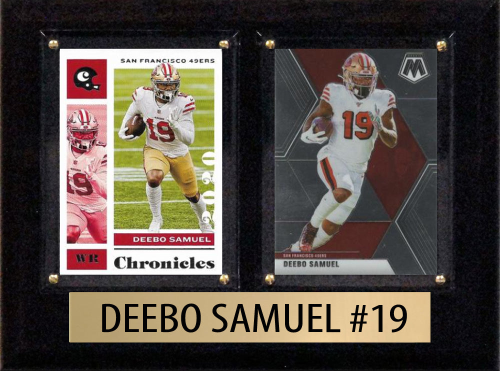 Deebo Samuel Score Donruss 2022 2021  2 Card 6" x 8" Plaque San Francisco 49ers