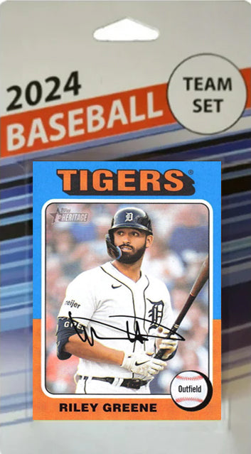 2024 Topps Heritage 1975 Team Set Detroit Tigers Riley Greene