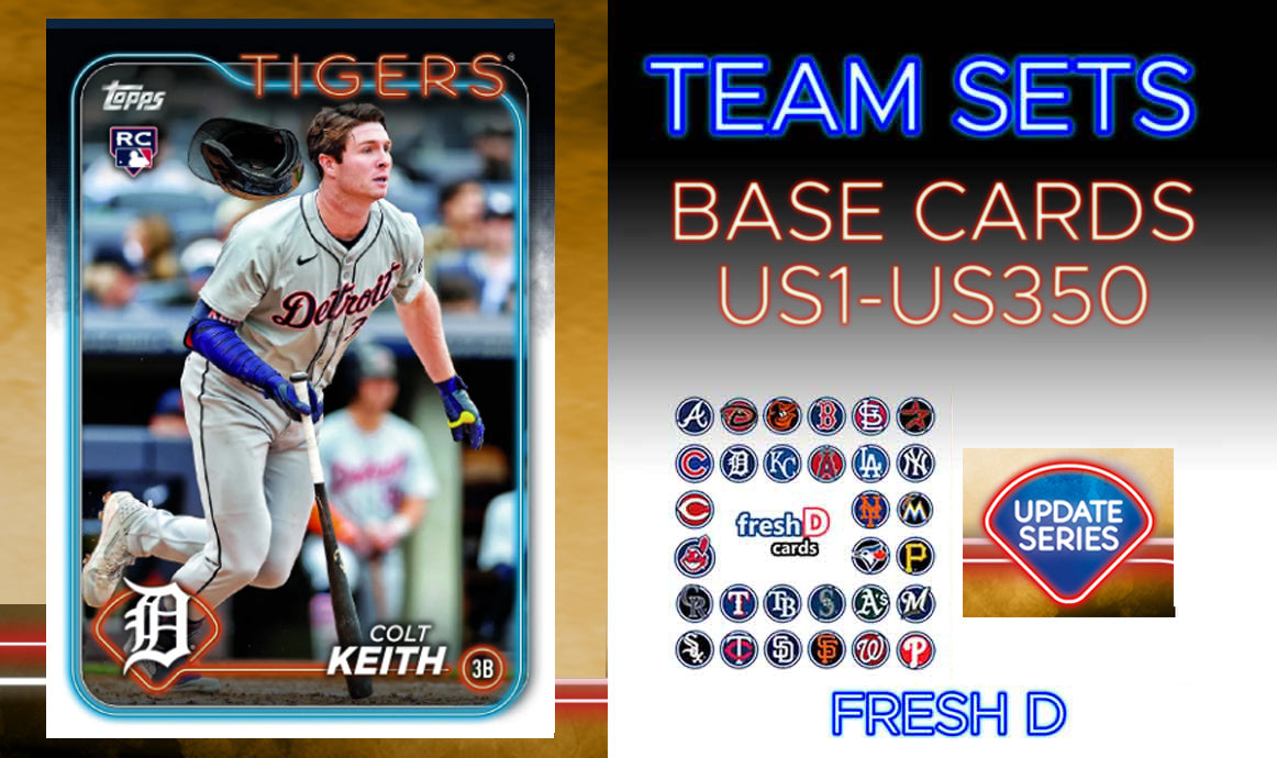 2024 Topps Update Team Set Detroit Tigers Colt Keith RC