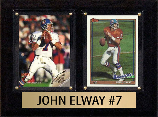 John Elway Score Donruss 2023 2024  2 Card 6" x 8" Plaque Denver Broncos