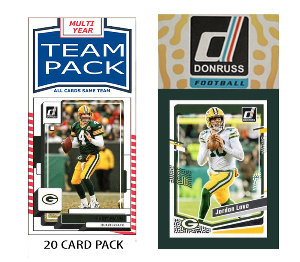 Green Bay Packers Team Pack 20 Cards + 2023 Donruss Team Set