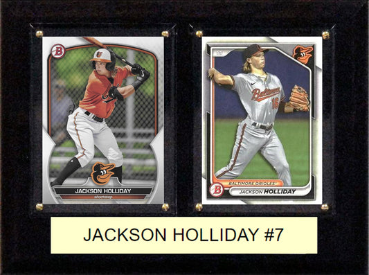 Jackson Holliday #7 Baltimore Orioles 2024 2023 Bowman Plaque