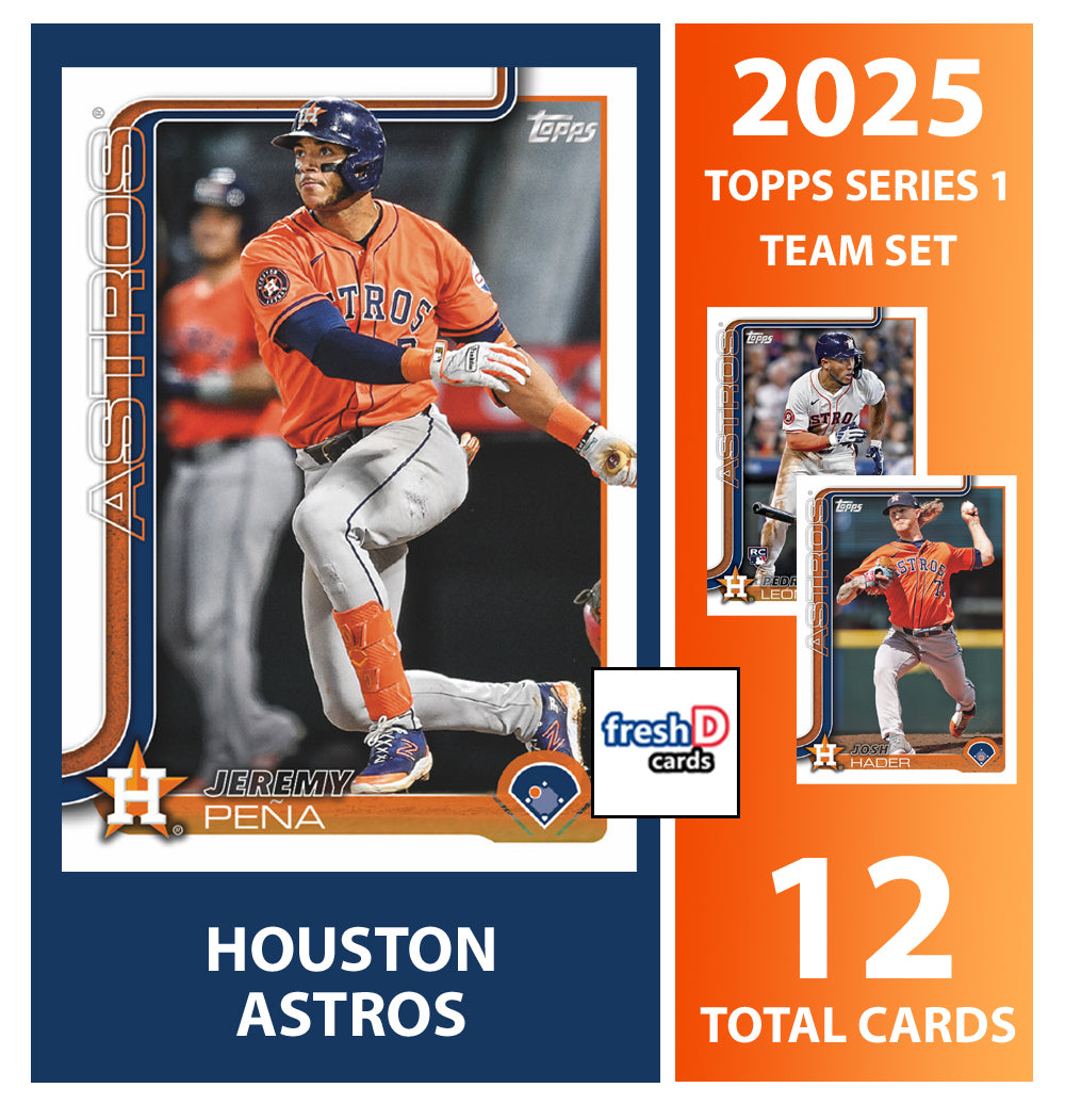 2025 Topps Series 1 Baseball Team Set 12 Cards Houston Astros Altuve Yordan Alvarez