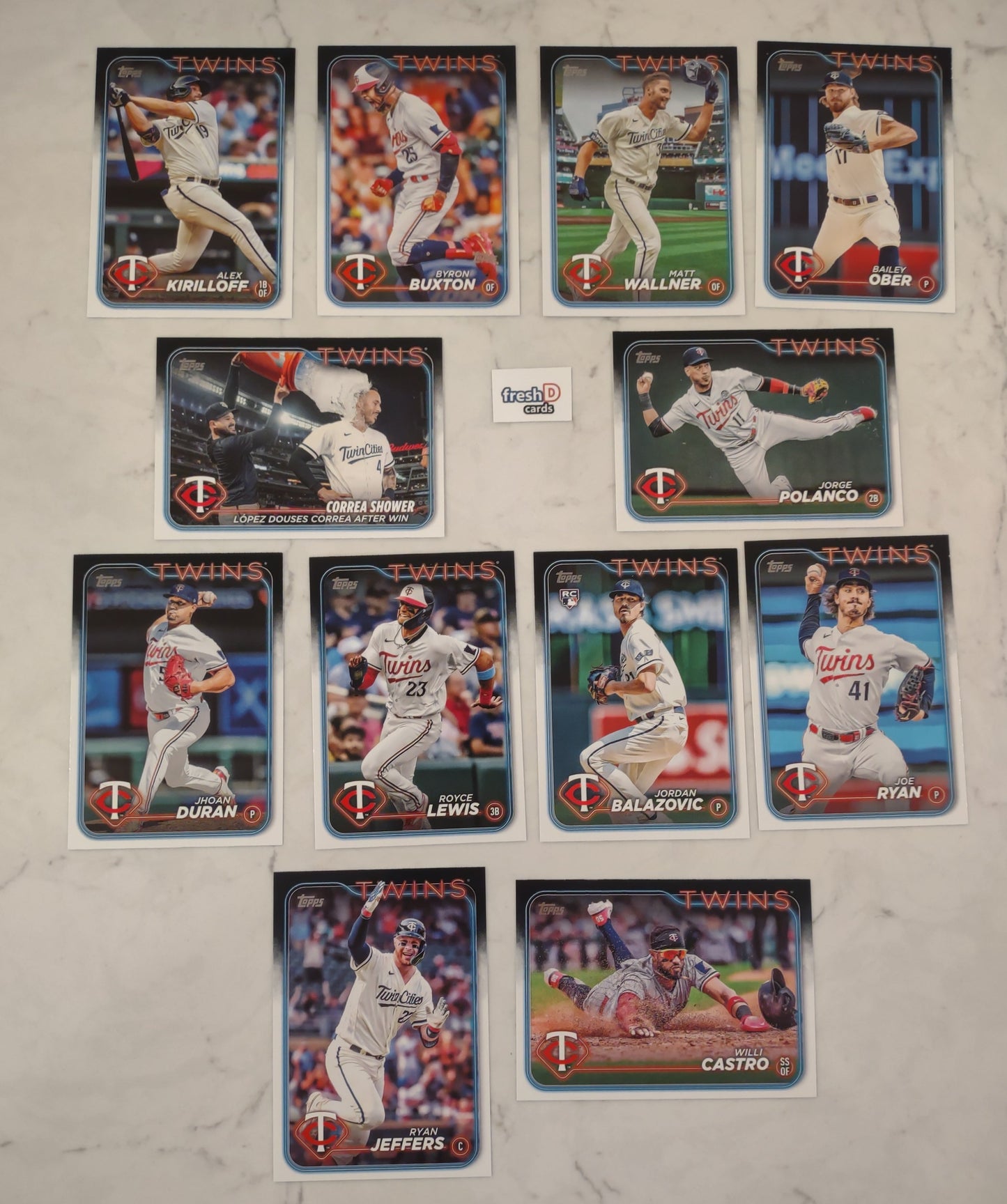 2024 Topps Series 1 Team Set In Hand Minnesota Twins Royce Lewis