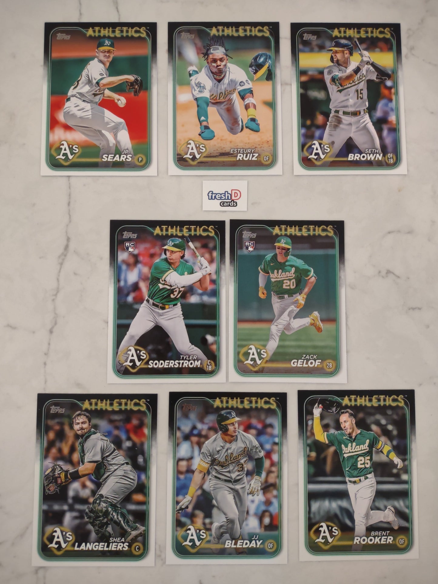 2024 Topps Series 1 Team Set Oakland A's Zack Gelof Soderstrom RC