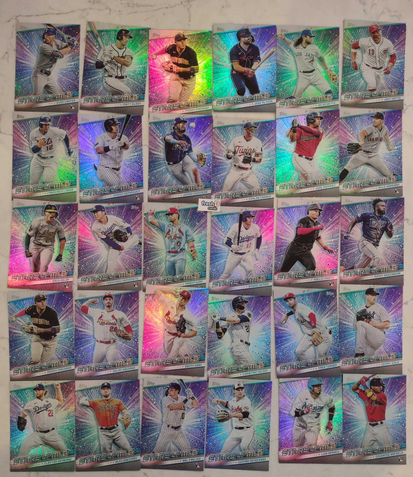 2024 Topps Series 2 Stars Of MLB Complete Set of 30 Gunnar Altuve Yamamoto Ohtani