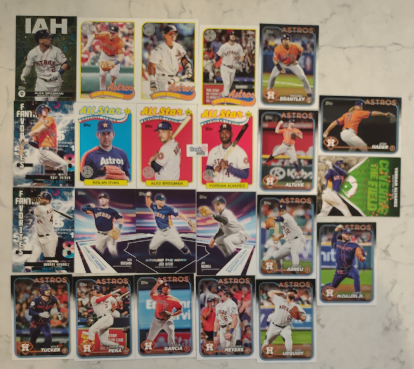 2024 Topps Series 2  Houston Astros Master Team Set Yordan Altuve Nolan Ryan