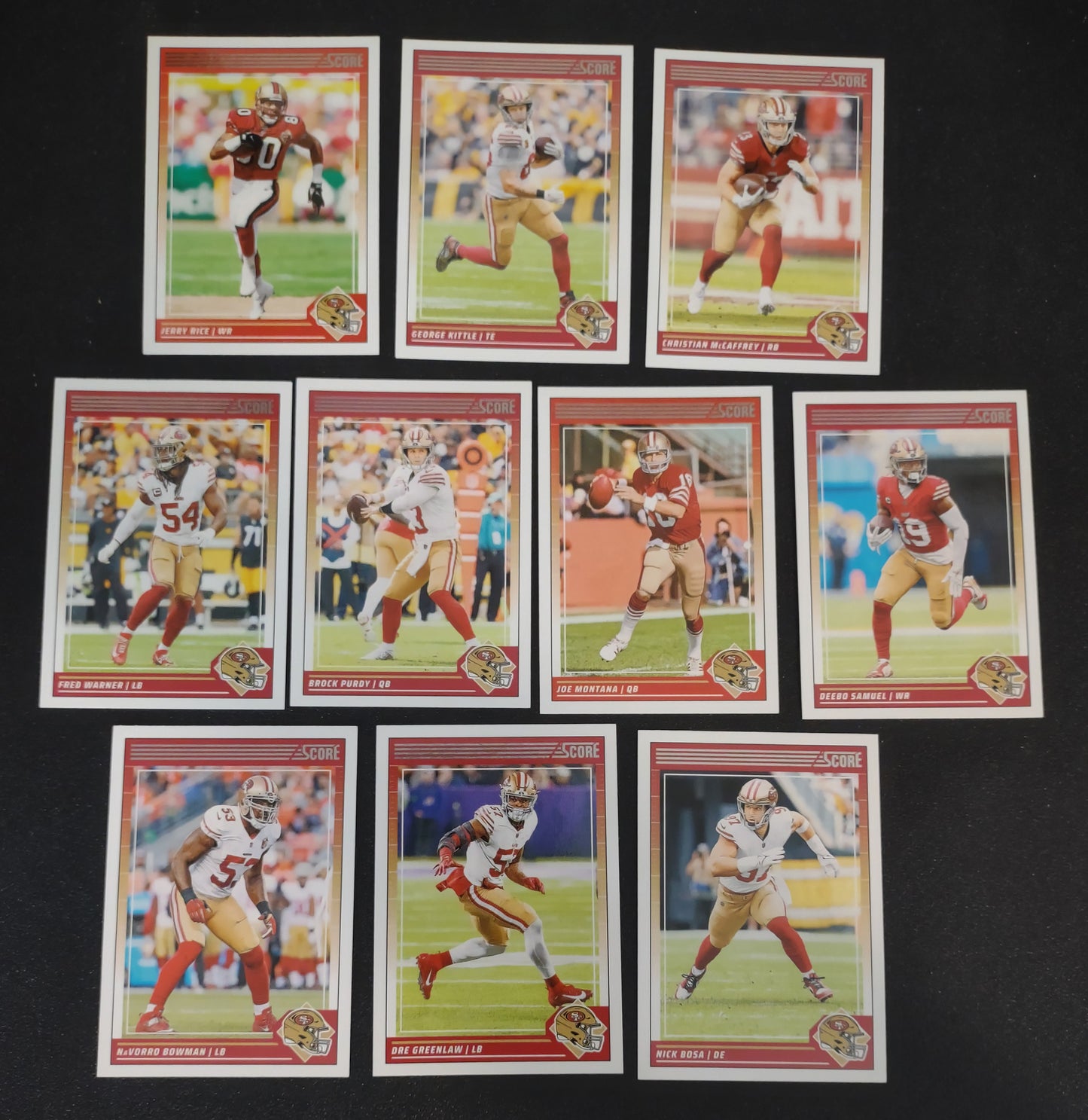 2024 SCORE NFL San Francisco 49ers Team Set Brock Purdy CMAC Deebo Rice