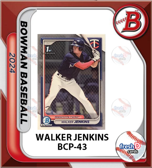 2024 BOWMAN CHROME BCP-43 Walker Jenkins Minnesota Twins