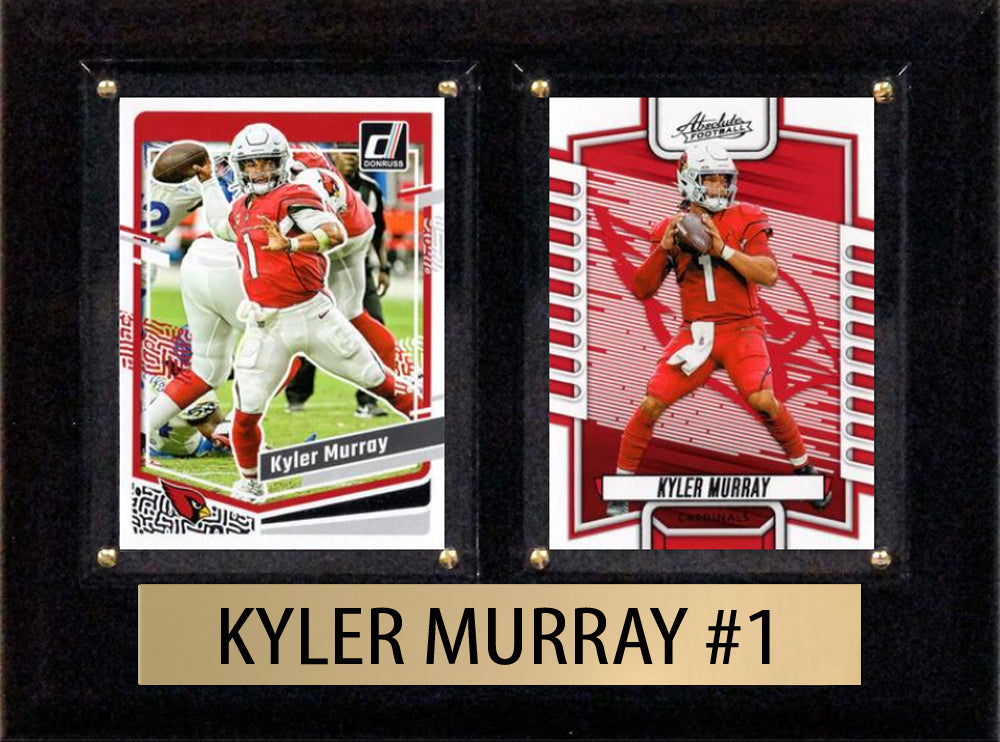 Kyler Murray Score Donruss 2023 2024  2 Card 6" x 8" Plaque Arizona Cardinals