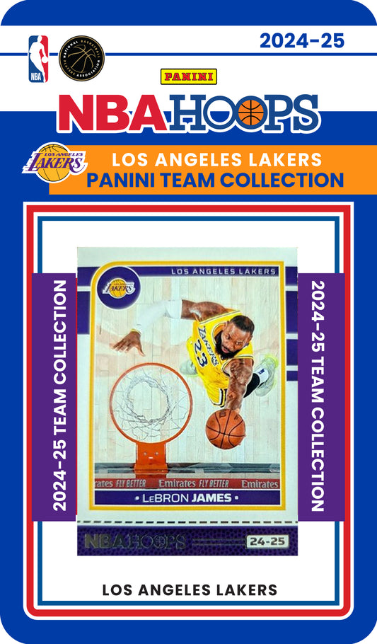 2024-25 NBA Hoops Factory Sealed Team Set LA Lakers Lebron James 280 Bronny James RC