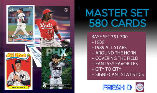 2024 Topps Series 2 Master Set 580 Cards - 7 Insert Sets 1989 Elly De La Cruz